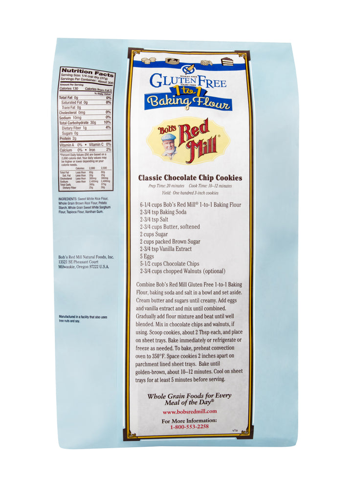 Bob's Red Mill Natural Foods Inc Gluten Free 1 To 1 Baking Flour-25 lb.