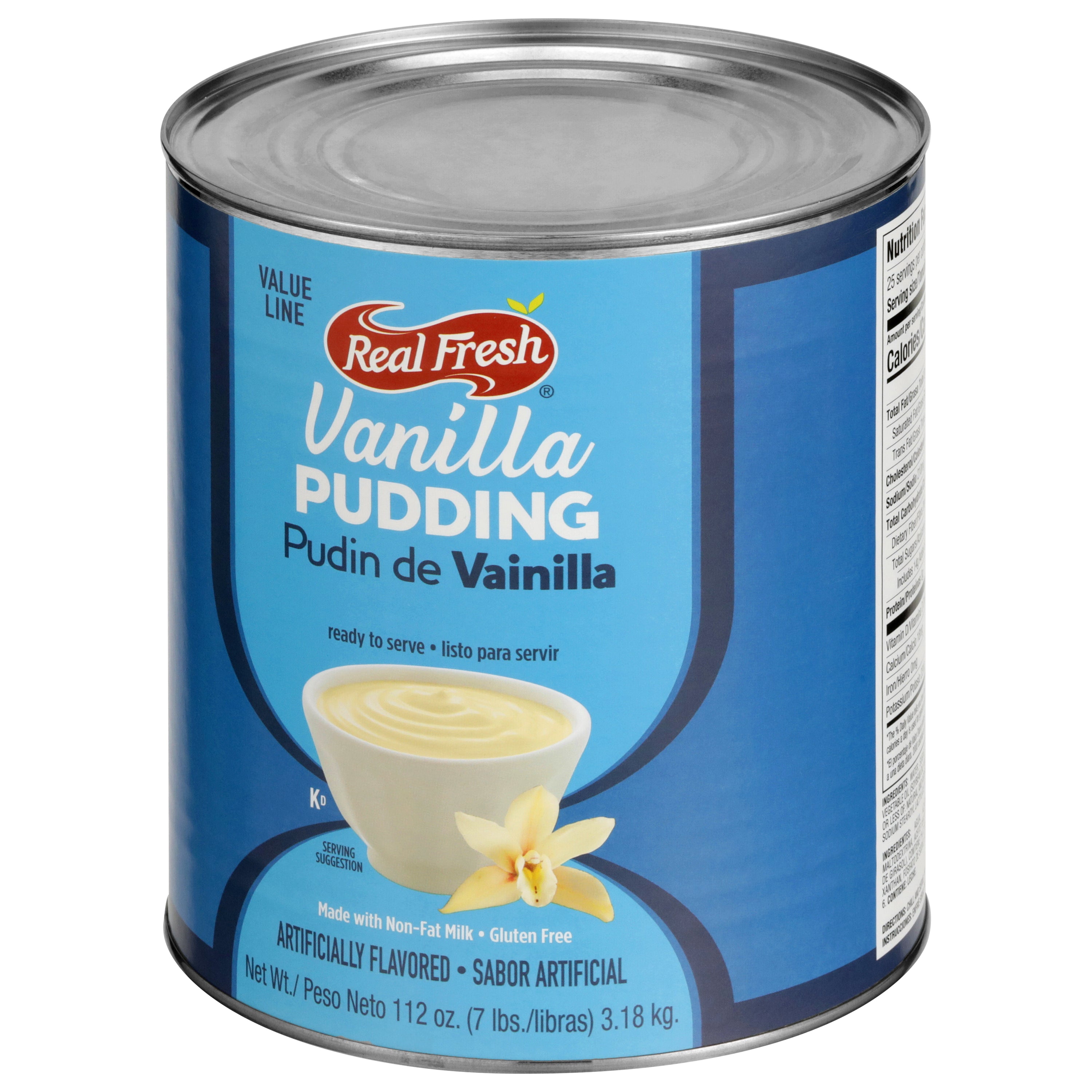 Real Fresh Value Line Trans Fat Free Vanilla Flavored Pudding-7 lb