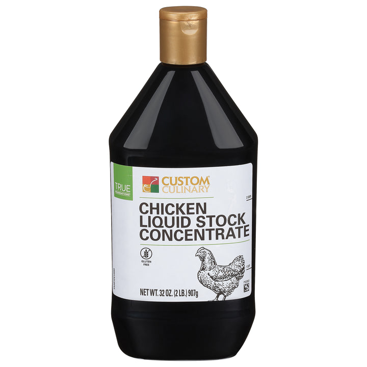 Gold Label No Msg Added Gluten Free Liquid Chicken Stock Concentrate-2 lb.-6/Case