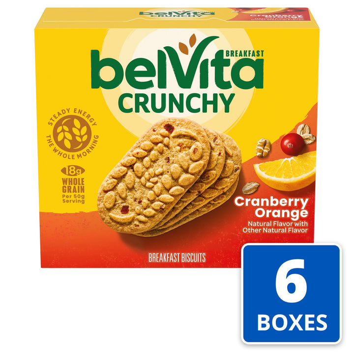 Belvita Cookie Cranberry Orange-1.76 oz.-5/Box-6/Case