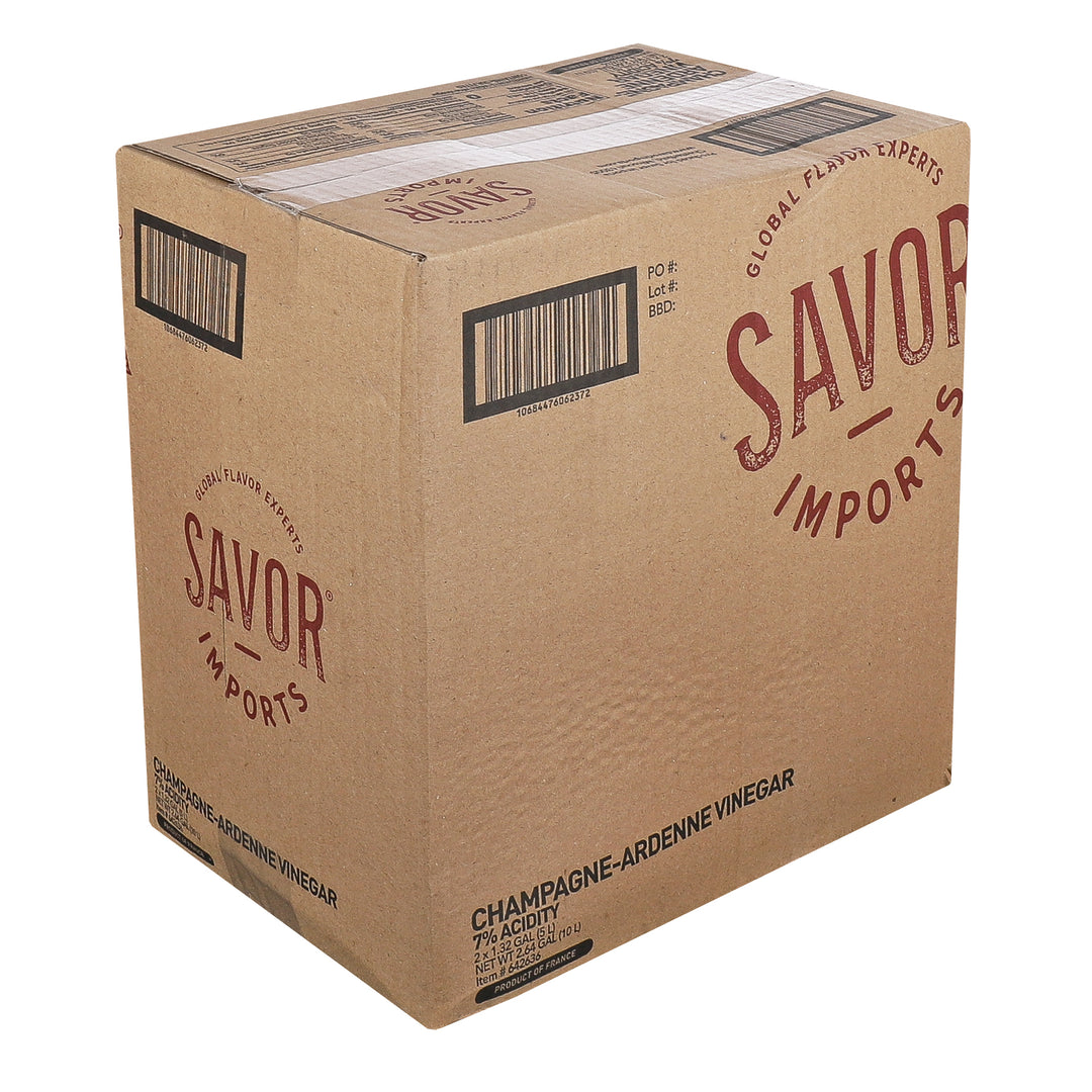 Savor Imports Champagne Vinegar Bulk-5 Liter-2/Case