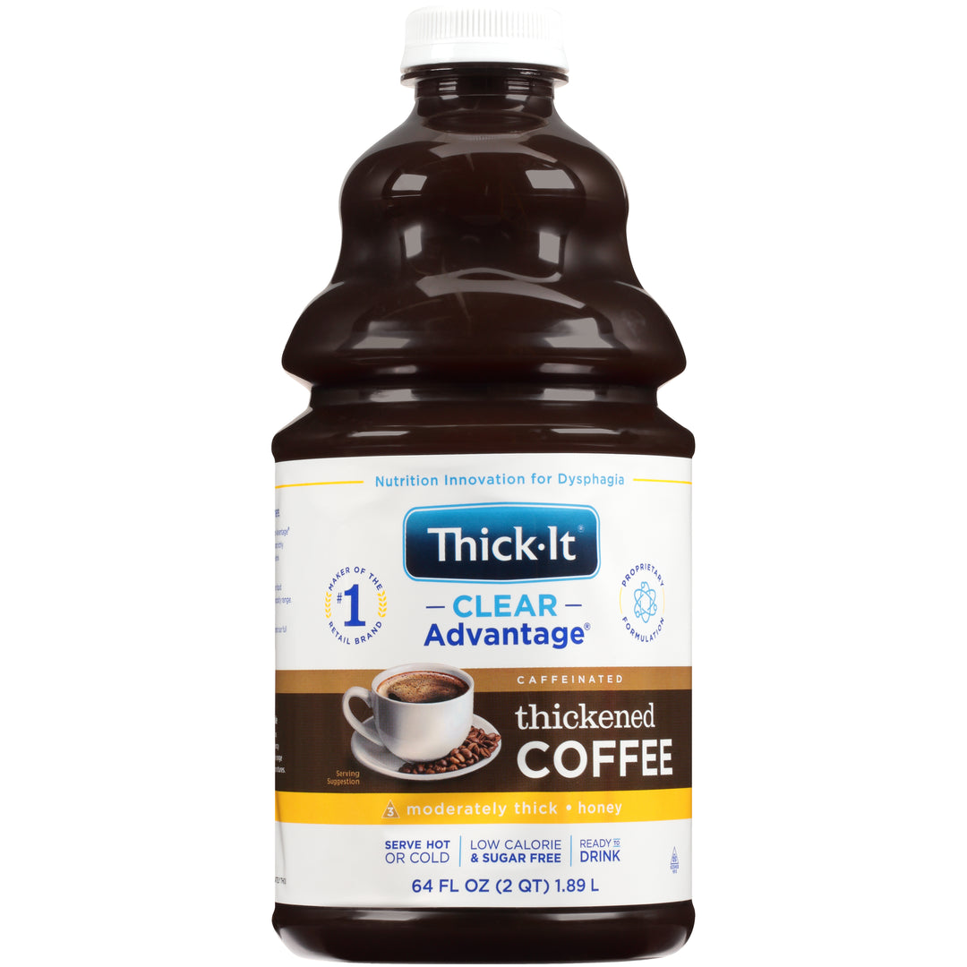 Thick It Clear Advantage Aqua Care H20 Honey Coffee Regular-64 fl oz.-4/Case