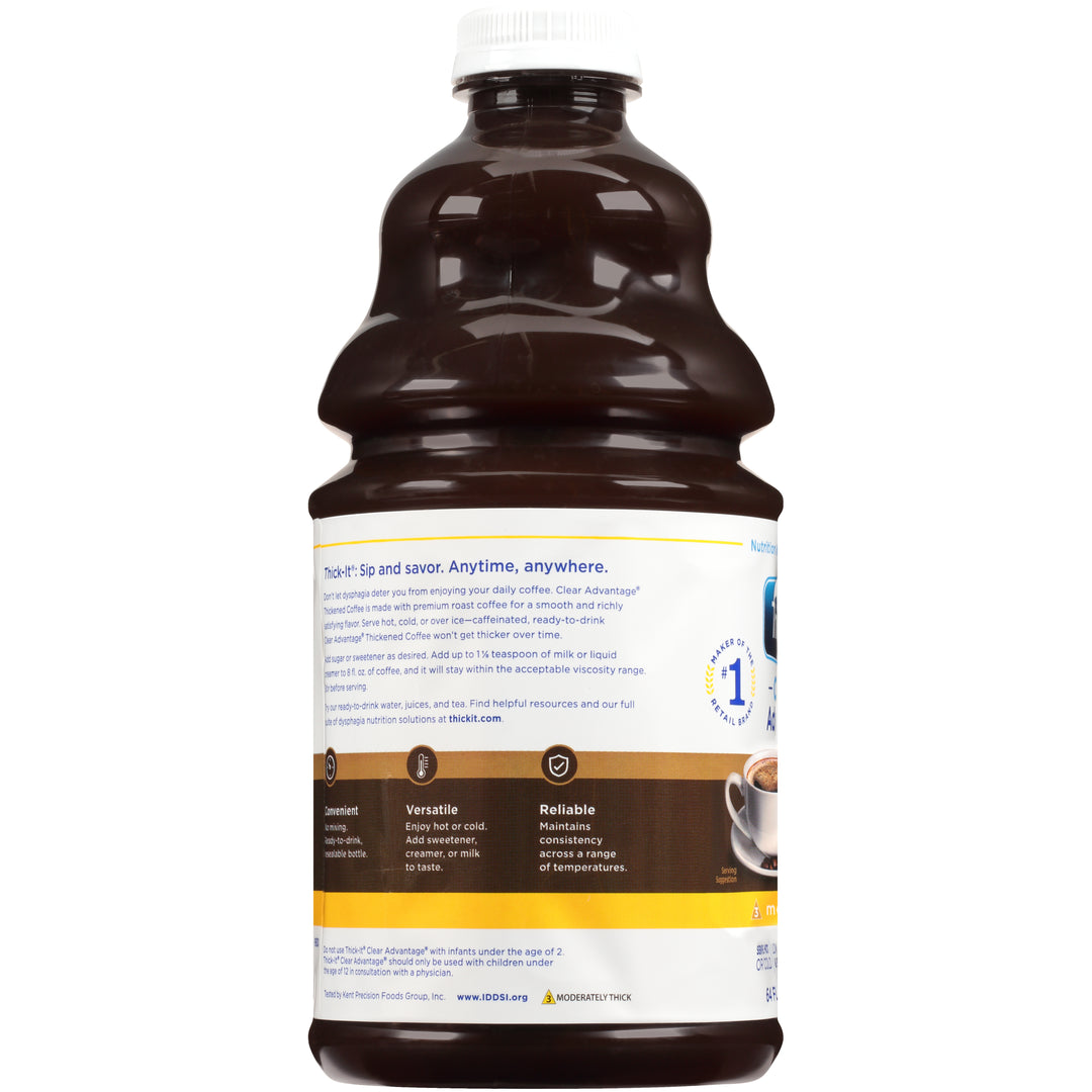 Thick It Clear Advantage Aqua Care H20 Honey Coffee Regular-64 fl oz.-4/Case