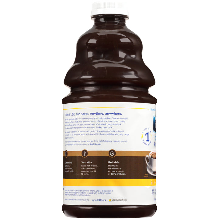 Thick It Clear Advantage Aqua Care H20 Honey Coffee Regular-64 fl oz.-4/Case