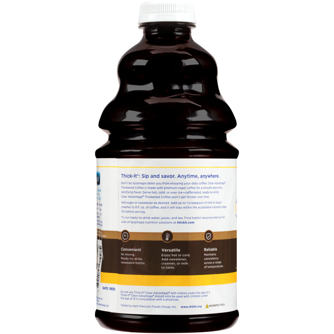 Thick It Clear Advantage Aqua Care H20 Honey Coffee Regular-64 fl oz.-4/Case