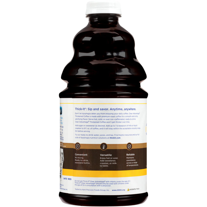 Thick It Clear Advantage Aqua Care H20 Honey Coffee Regular-64 fl oz.-4/Case