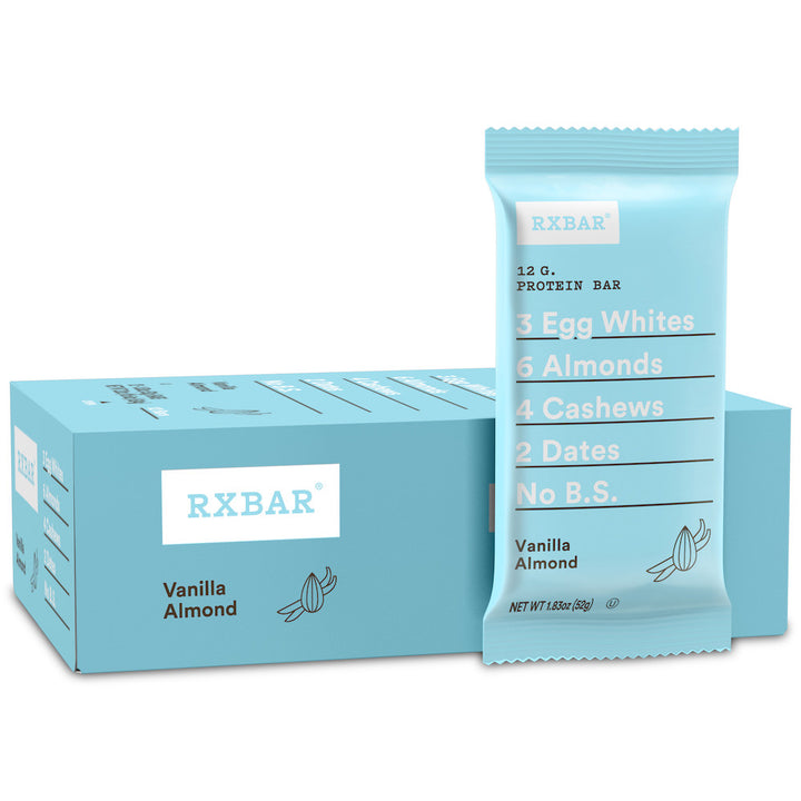 Rxbar Real Food Vanilla Almond Protein Bar-1.83 oz.-12/Box-6/Case