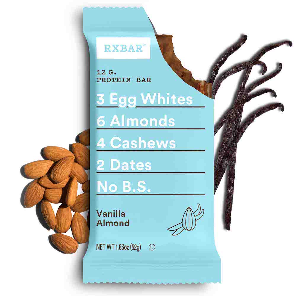 Rxbar Real Food Vanilla Almond Protein Bar-1.83 oz.-12/Box-6/Case