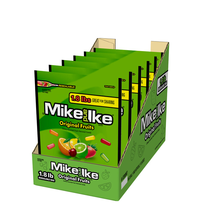 Mike & Ike Original Fruits Stand Up Bag-28.8 oz.-6/Case