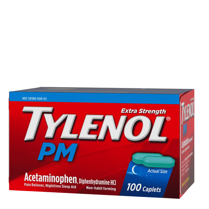 Tylenol Pm Caplets Extra Strength 48/100 Cnt.