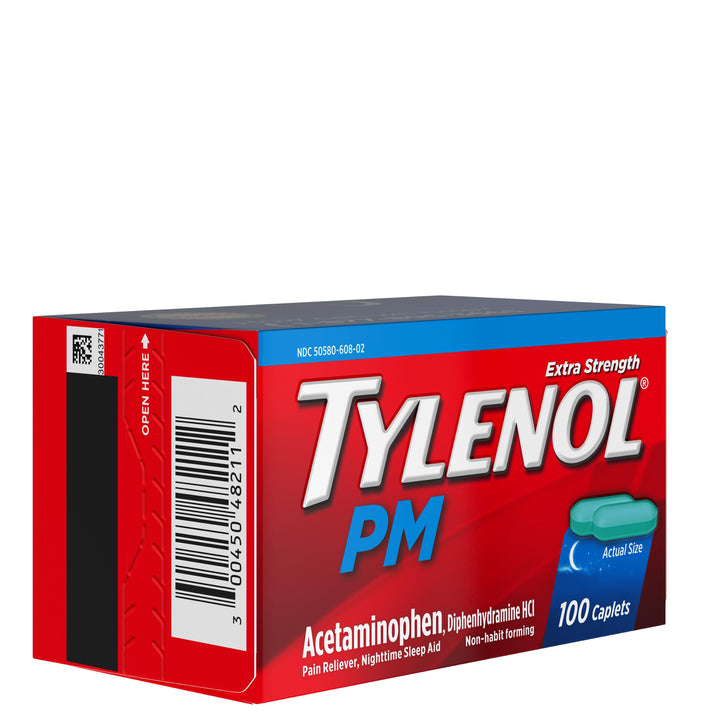 Tylenol Pm Caplets Extra Strength 48/100 Cnt.
