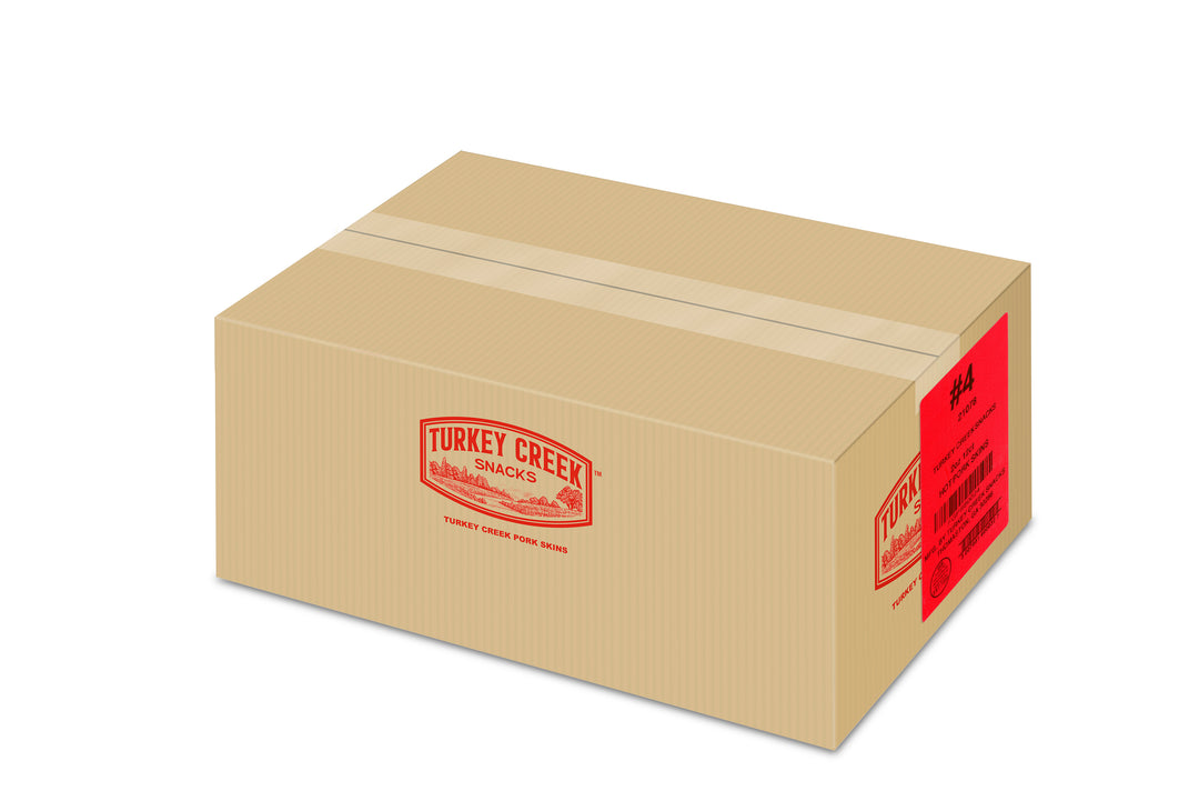 Turkey Creek Box Of Hot Pork Skins-2 oz.-12/Case