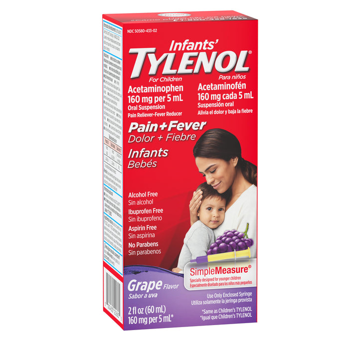 Tylenol Infants Infants' Tylenol Suspension Grape-2 fl oz.s-6/Box-6/Case