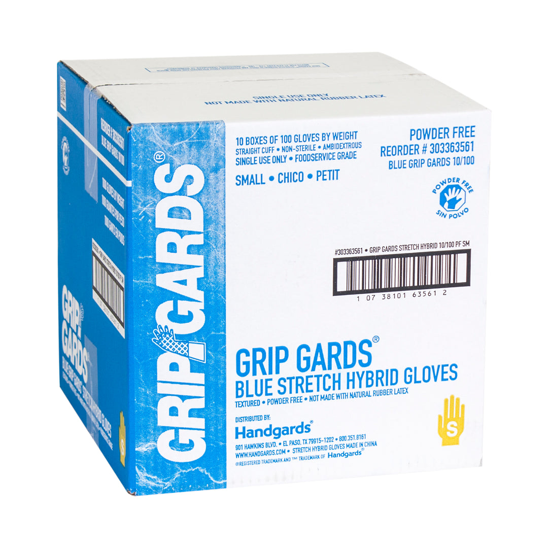 Grip Gards Glove Blue Stretch Small 10/100-100 Each-100/Box-10/Case