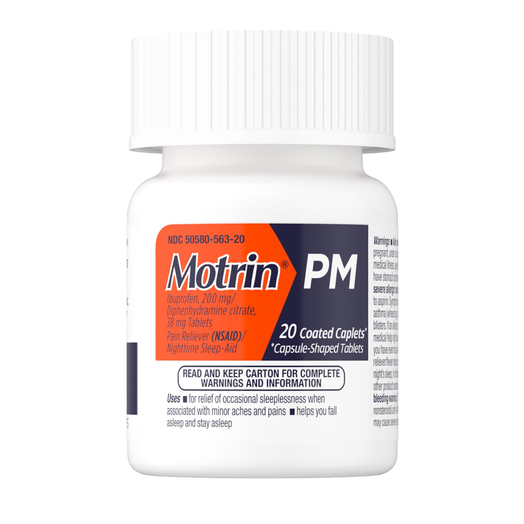 Motrin Pm Caplets-20 Count-6/Box-4/Case