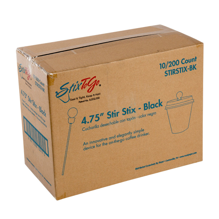 Stixtogo 4.75" Stir Sticks Plug Bag-200 Each-10/Case