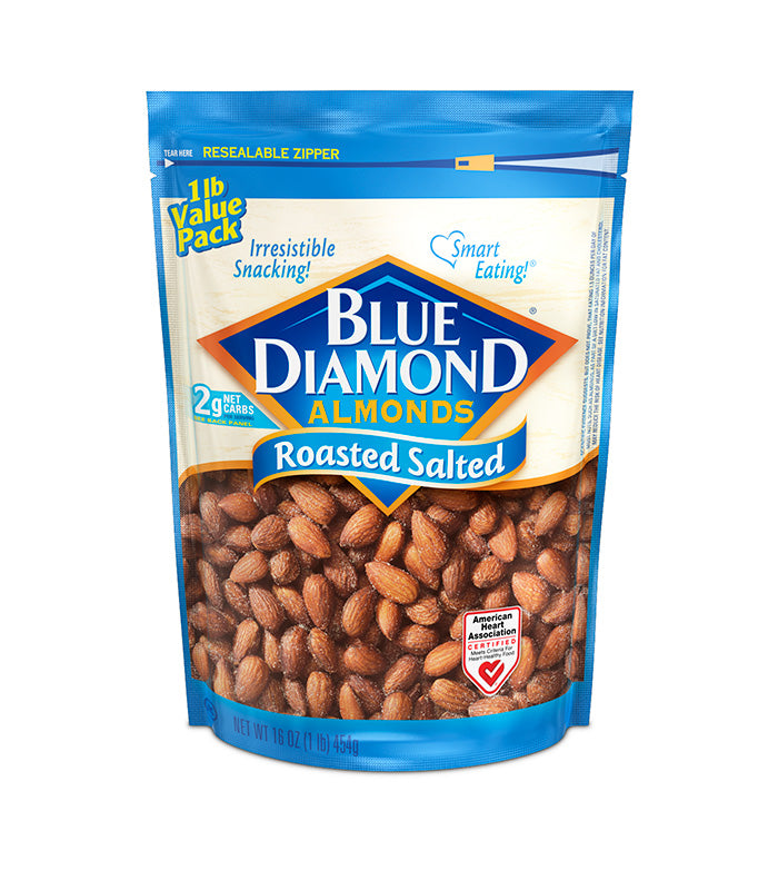 Blue Diamond Almonds Roasted & Salted 16Oz-16 oz.-6/Case