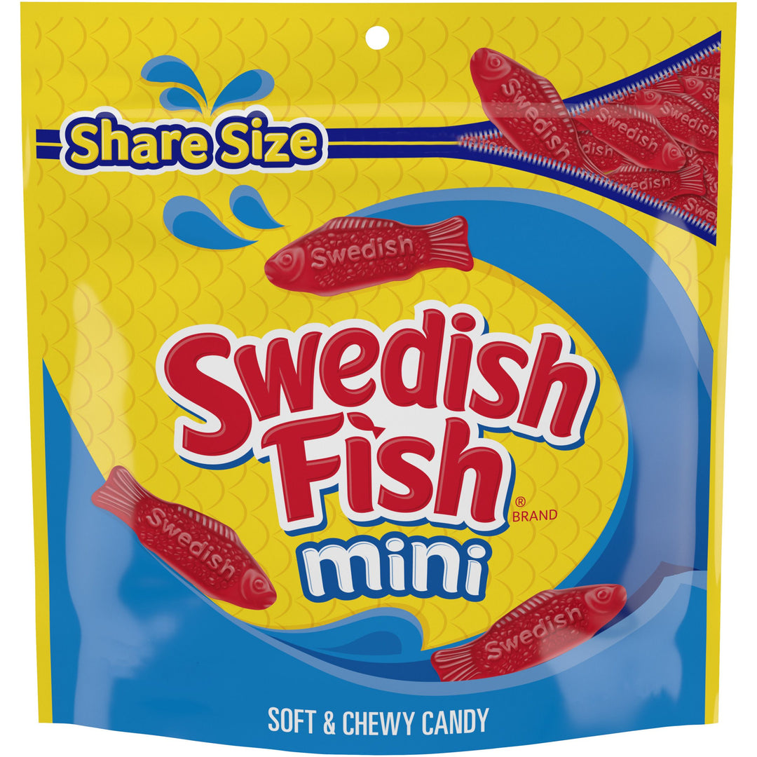 Swedish Fish Red Bag Gummy Candy-12 oz.-12/Case