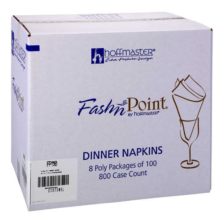 Hoffmaster Dinner Napkin Red & White Dish Cloth-100 Each-8/Case