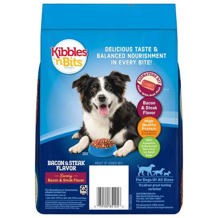 Kibbles N' Bits Dog Food Bacon And Steak-3.5 lb.-4/Case