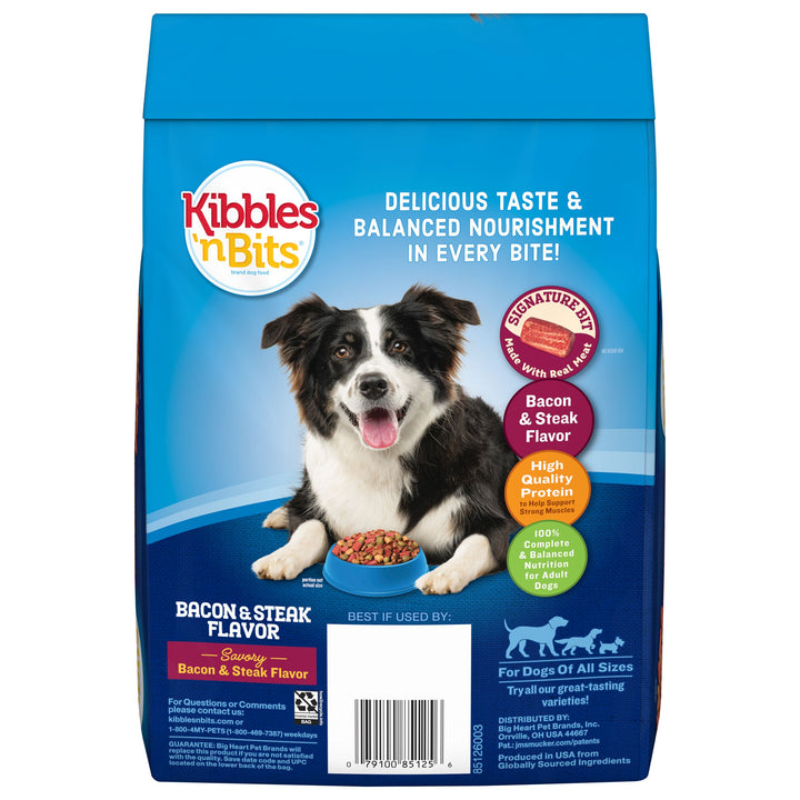 Kibbles N' Bits Dog Food Bacon And Steak-3.5 lb.-4/Case