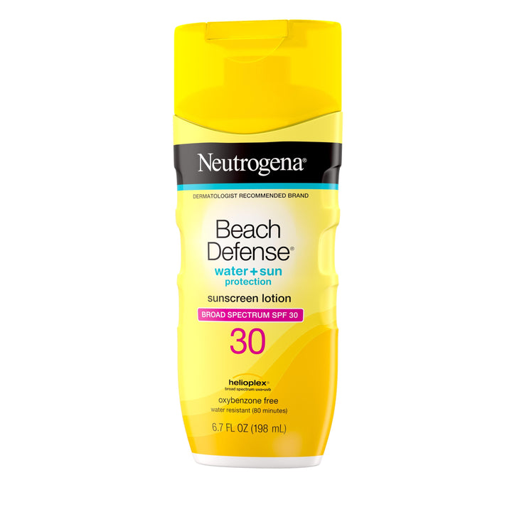 Neutrogena Beach Defense Water & Sun Protection Sunscreen Spf30 Lotion-6.7 fl oz.-3/Box-4/Case