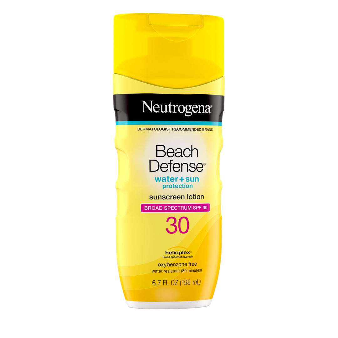 Neutrogena Beach Defense Water & Sun Protection Sunscreen Spf30 Lotion-6.7 fl oz.-3/Box-4/Case