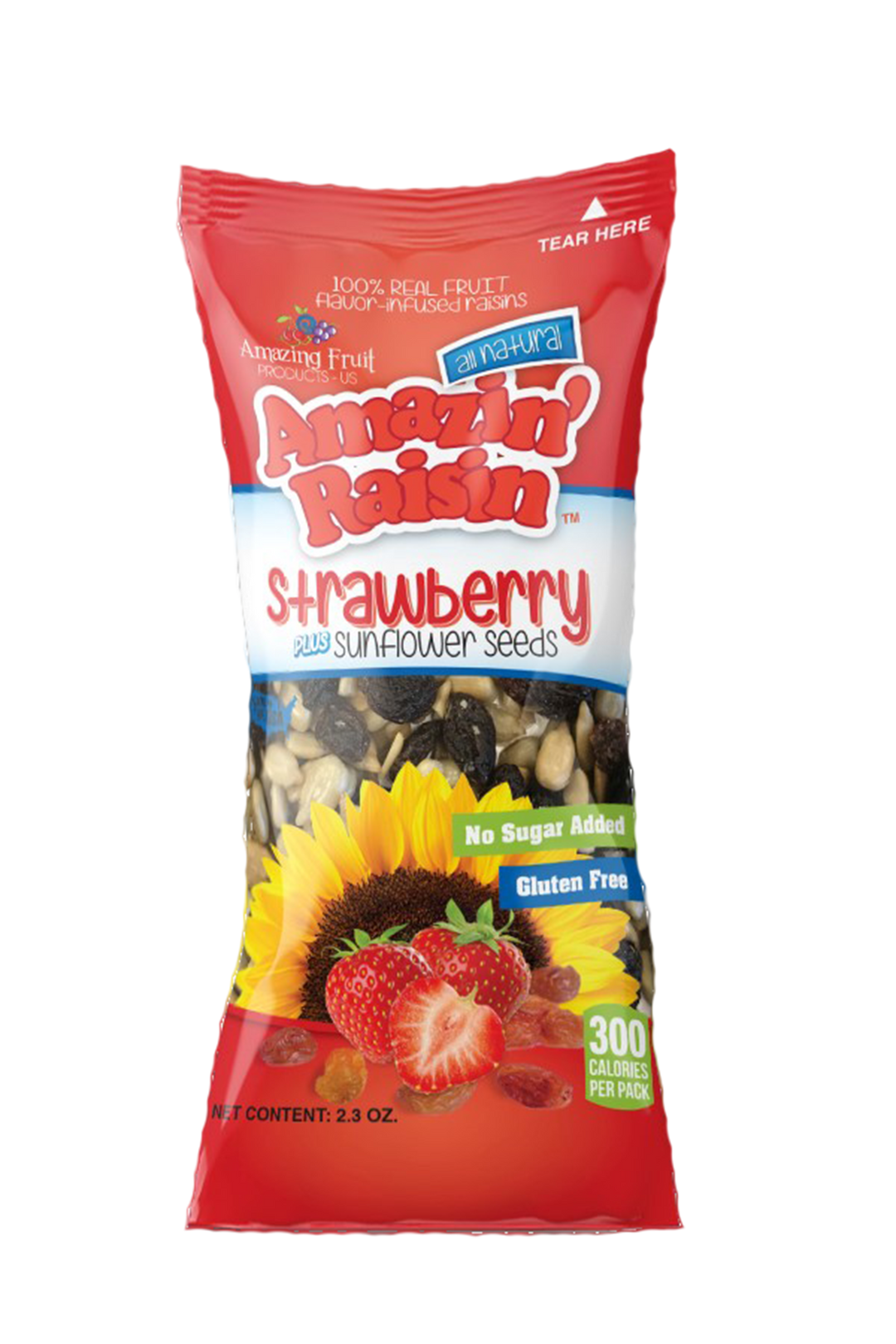kind strawberry sunflower seed Amazin Raisin Raisins Strawberry Infused Plus Sunflower Seeds-2.3 oz.-200/Case MPN# AA03A0A3A1E11 – Round Eye Supply