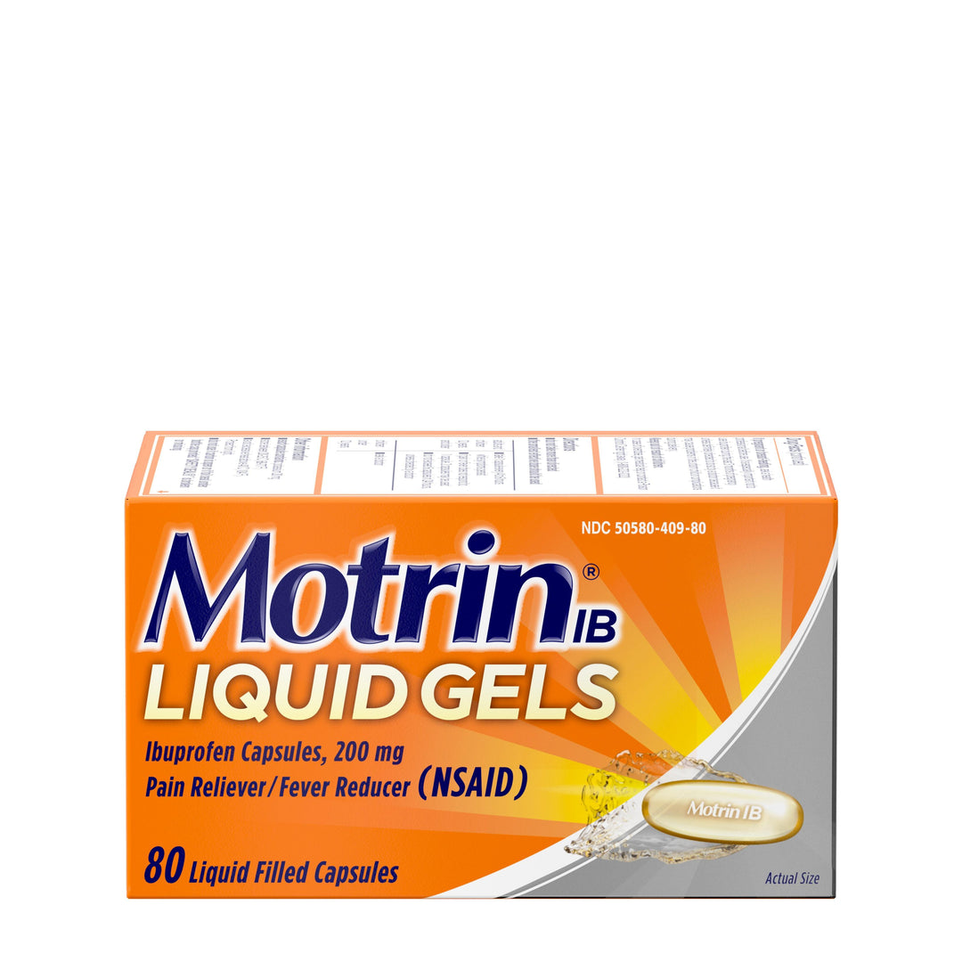 Motrin Liquid Gels-80 Count-6/Box-4/Case