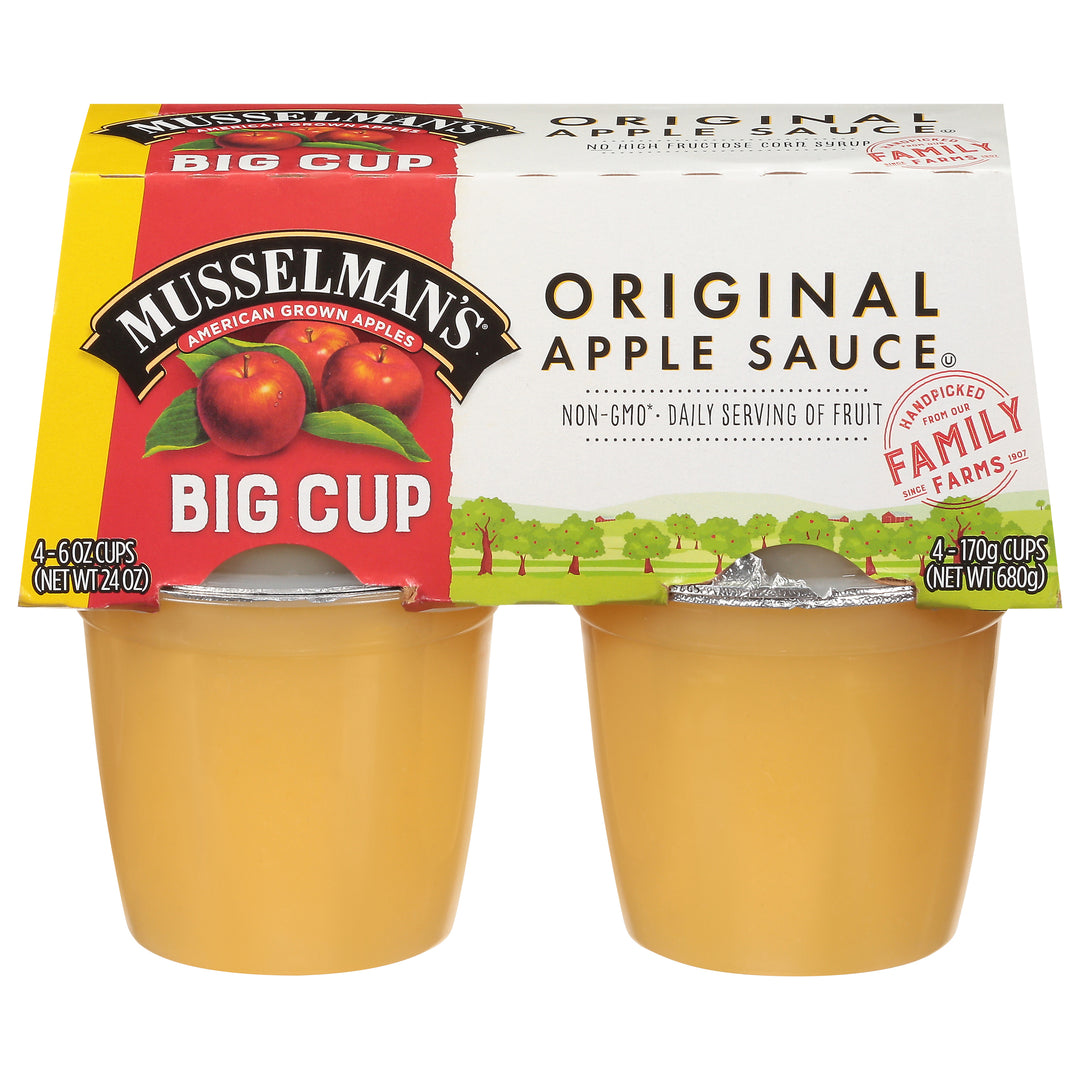 Musselman's Original Apple Sauce Big Cup-24 oz.-12/Case