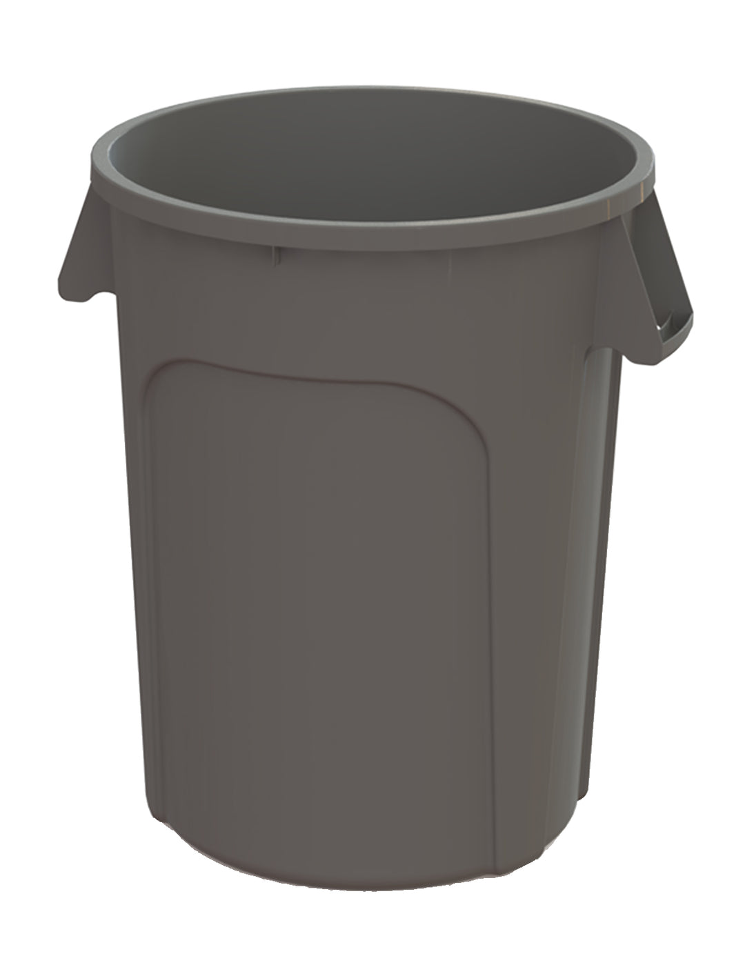 Value Plus 32 Gallon Plastic Gray Container-1 Count-5/Box-1/Case