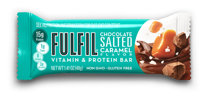 Fulfil Chocolate Salted Caramel Vitamin & Protein Bar-1.41 oz.-12/Box-6/Case