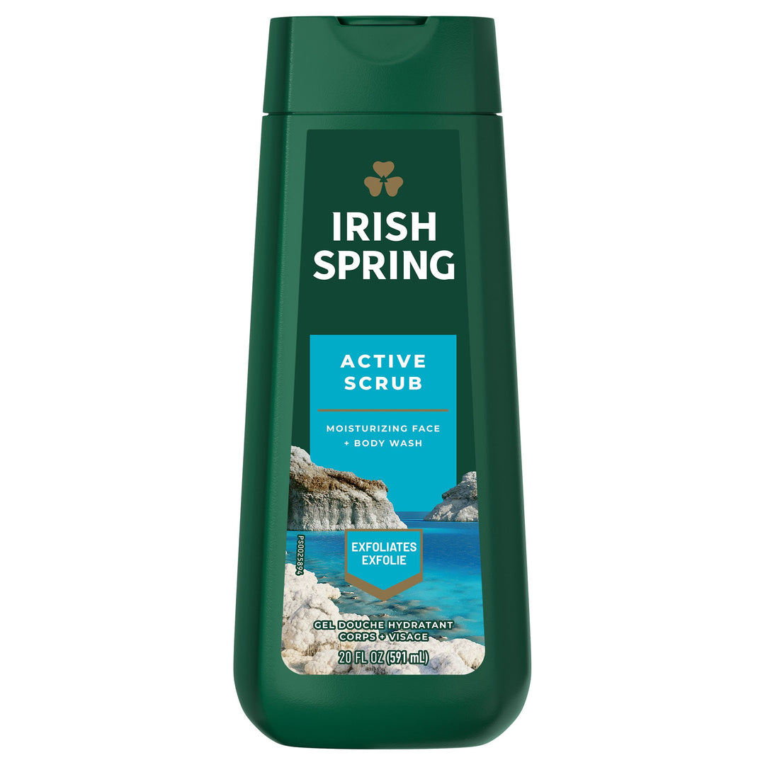 Irish Spring Body Wash Deep Action Scrub-20 fl oz.s-4/Case