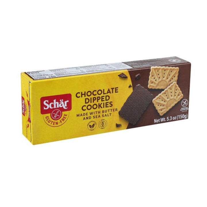 Schar Chocolate Dipped Cookies-5.3 oz.-12/Case