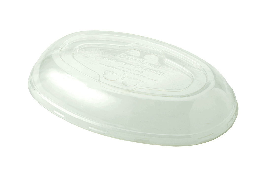 World Centric Ingeo Compostable Small Burrito Bowl Lid-50 Each-8/Case