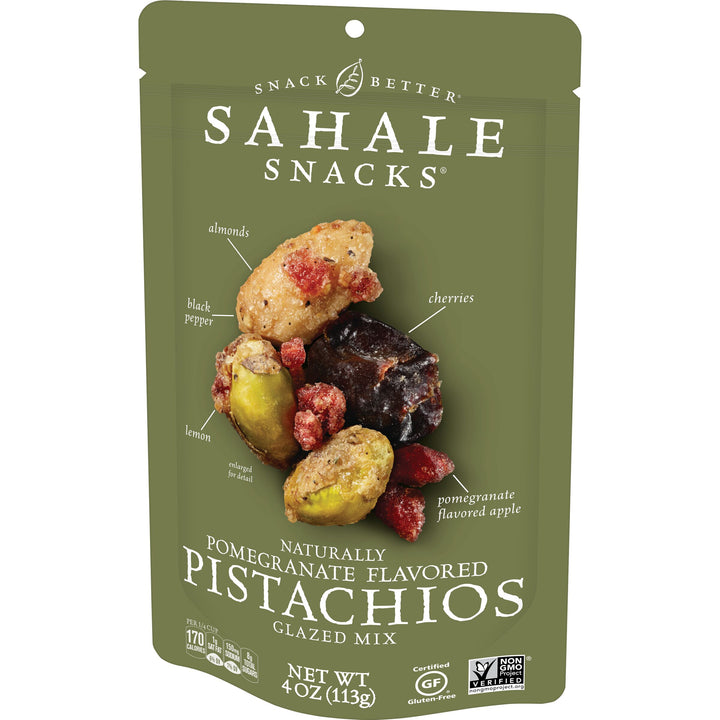 Sahale Pomegranate Flavored Pistachio Mix-4 oz.-6/Case