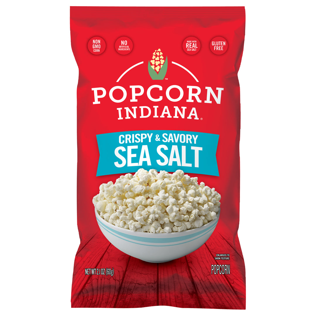 Popcorn Indiana Crispy And Savory Sea Salt-2.1 oz.-6/Case