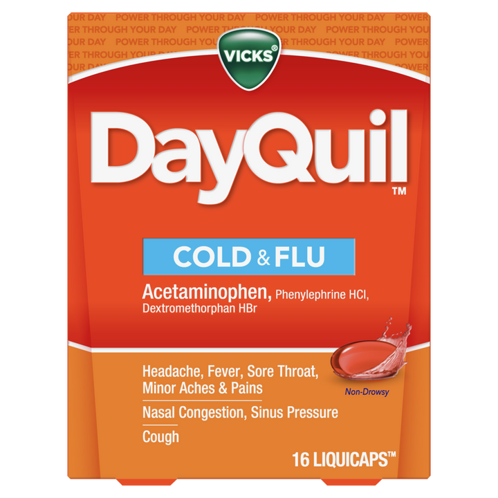 Vicks Liquicaps Dayquil-16 Count-6/Box-4/Case