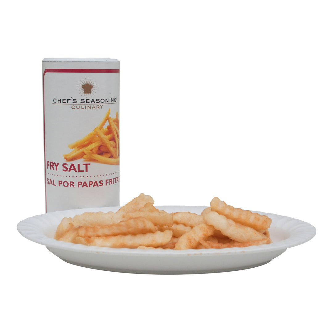 Chefs Seasoning Fry Salt Cannister-24 oz.-12/Case