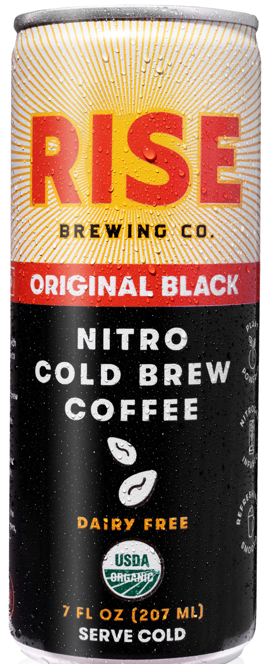 Rise Brewing Co. Original Black Nitro Cold Brew Coffee-7 fl oz.s-12/Case