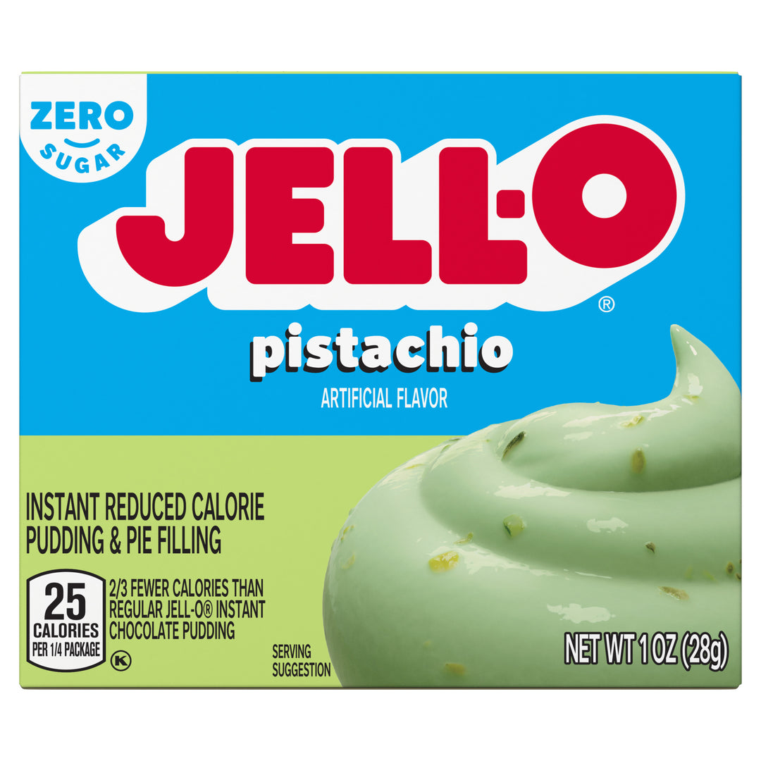 Jell-O Sugar Free Fat Free Pistachio Flavored Instant Pudding Mix-1 oz.-24/Case