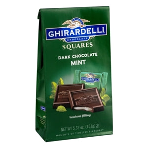 Ghirardelli Dark Chocolate Mint Square-5.32 oz.-6/Case