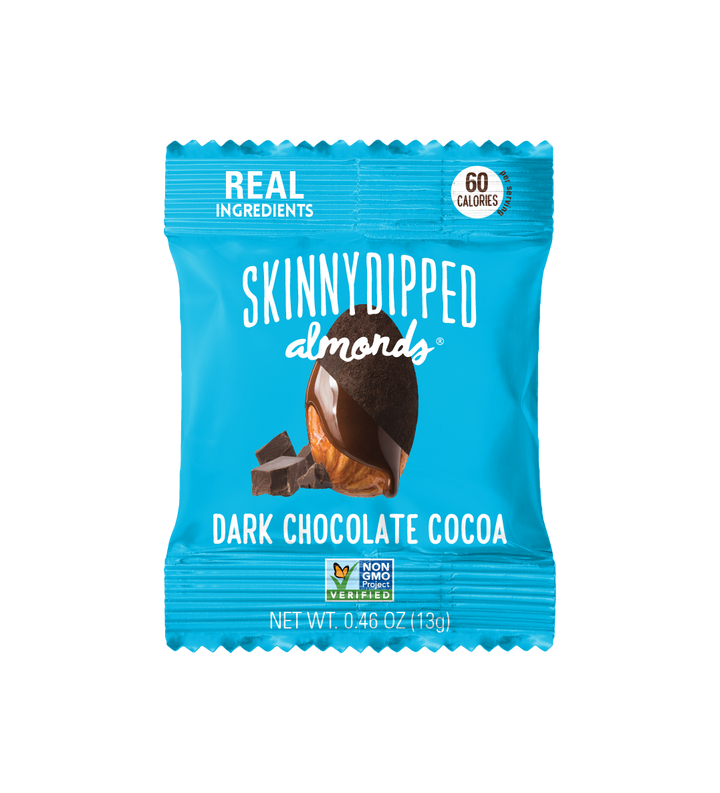 Skinny Dipped Almonds Dark Chocolate Cocoa Almonds Single Serve Packets-0.46 oz.-24/Case