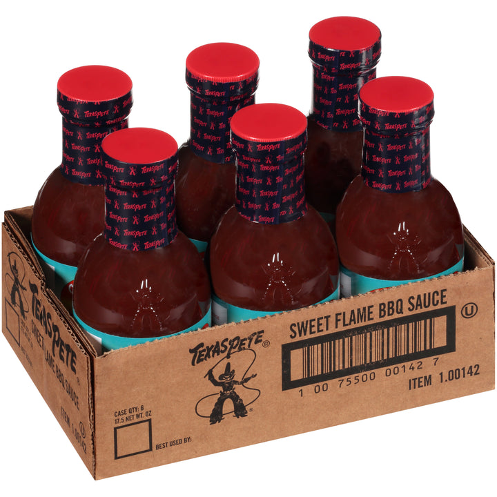 Texas Pete Sweet Flame Bbq Sauce Bottle-17.5 oz.-6/Case