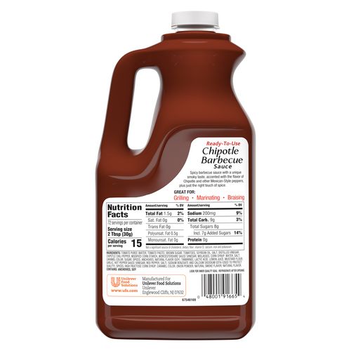 Knorr Ready To Use Chipotle Barbecue Sauce-0.5 Gallon-4/Case
