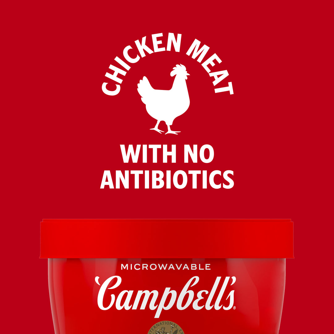 Campbell's Red & White Chicken And Noodles Bowl Microwaveable Soup-15.4 oz.-8/Case