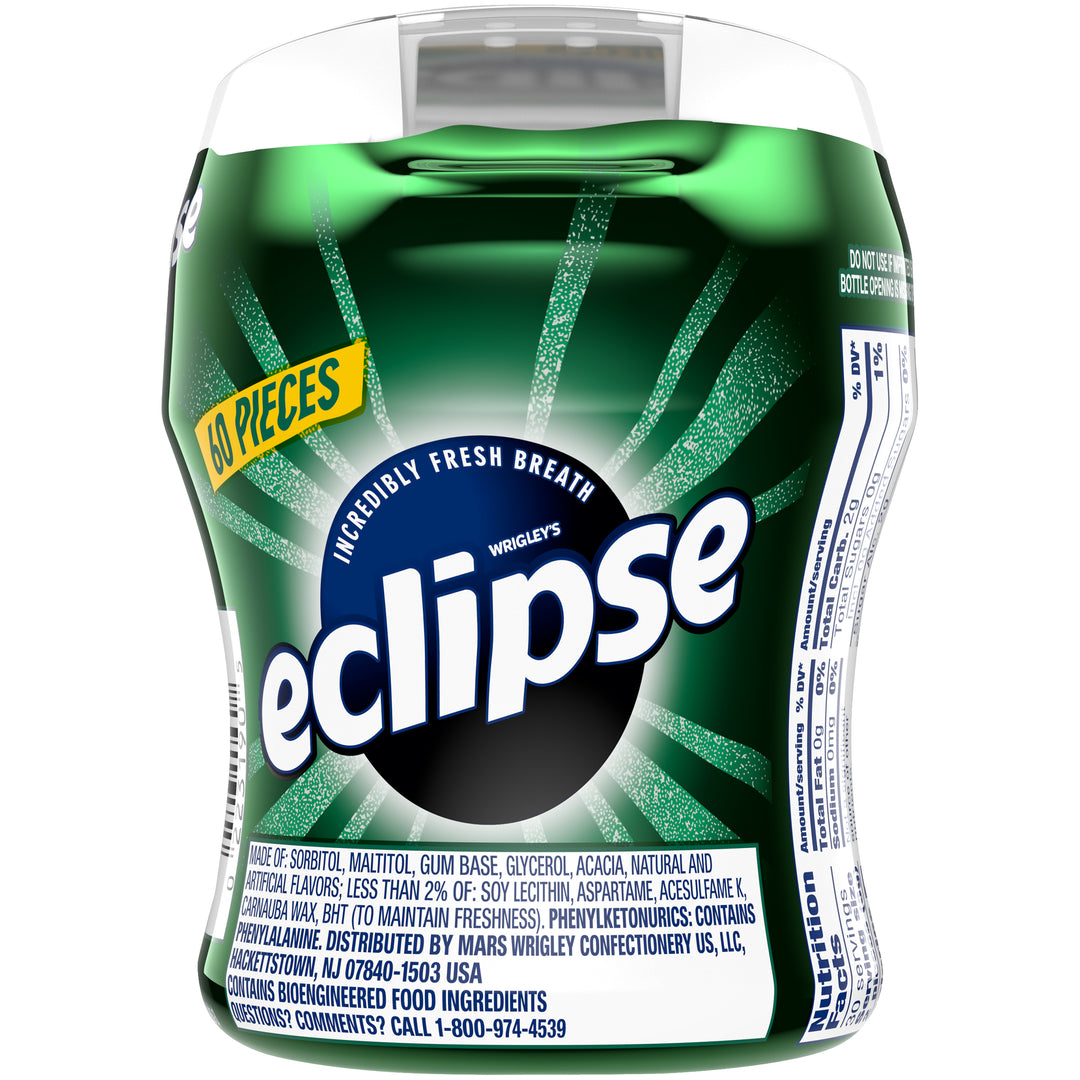 Eclipse Gum Big-E Pack Tray Spearmint-60 Piece-4/Box-4/Case