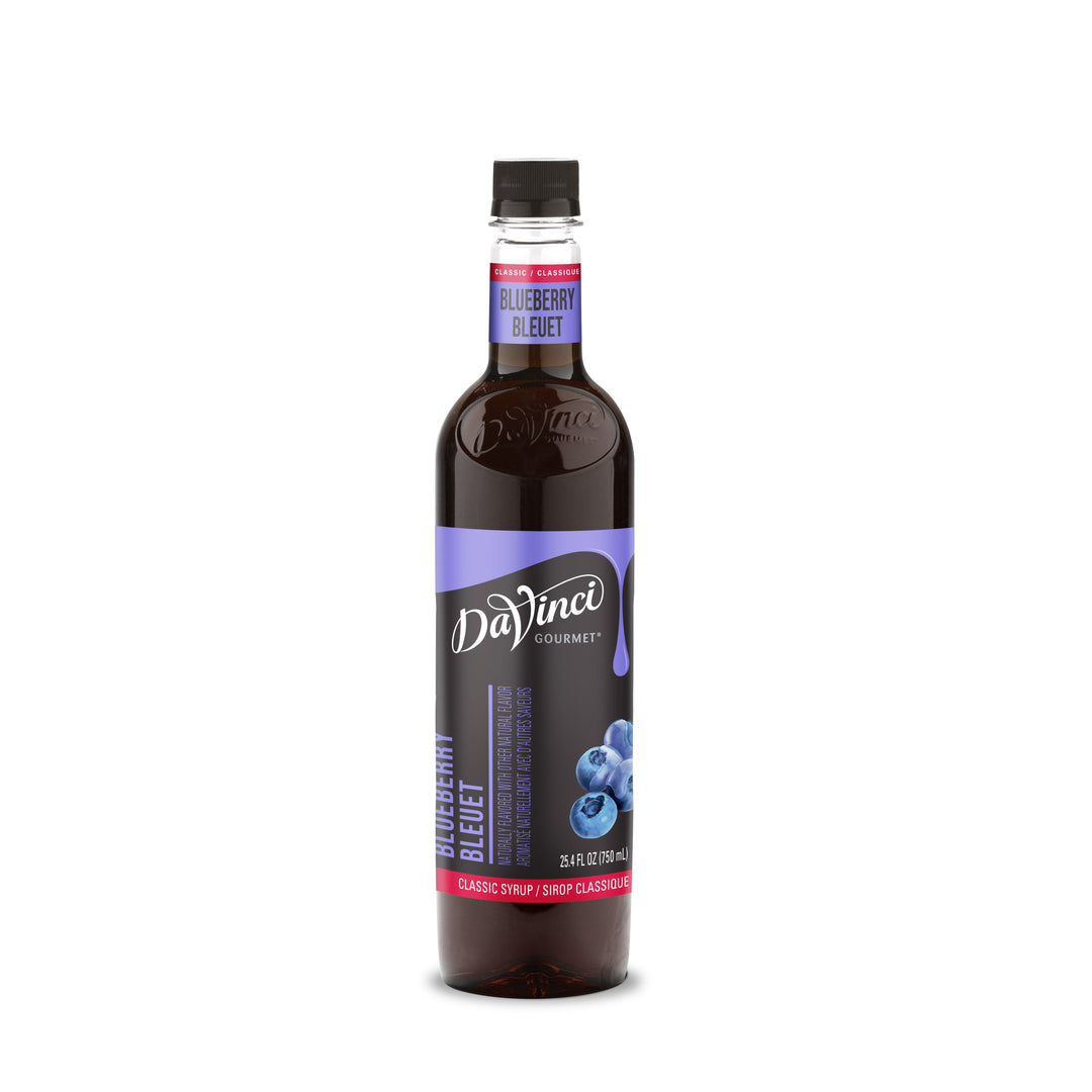 Davinci Gourmet Syrup Blueberry Plastic Bottle-750 Milliliter-4/Case