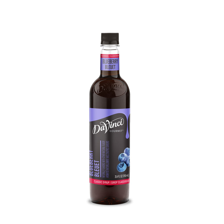 Davinci Gourmet Syrup Blueberry Plastic Bottle-750 Milliliter-4/Case