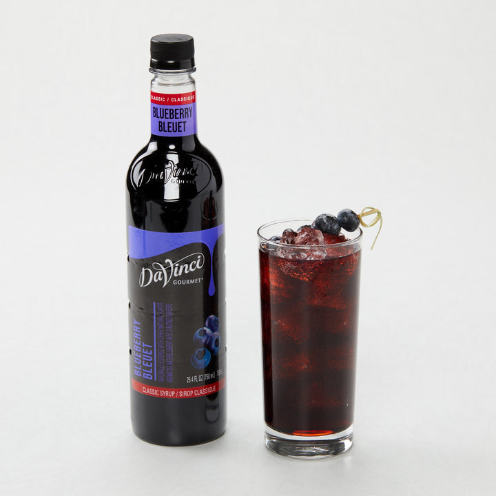 Davinci Gourmet Syrup Blueberry Plastic Bottle-750 Milliliter-4/Case